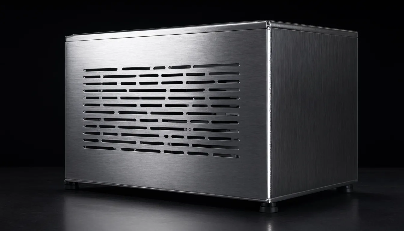 Laser cut and folded stainless sheet metal enclosure